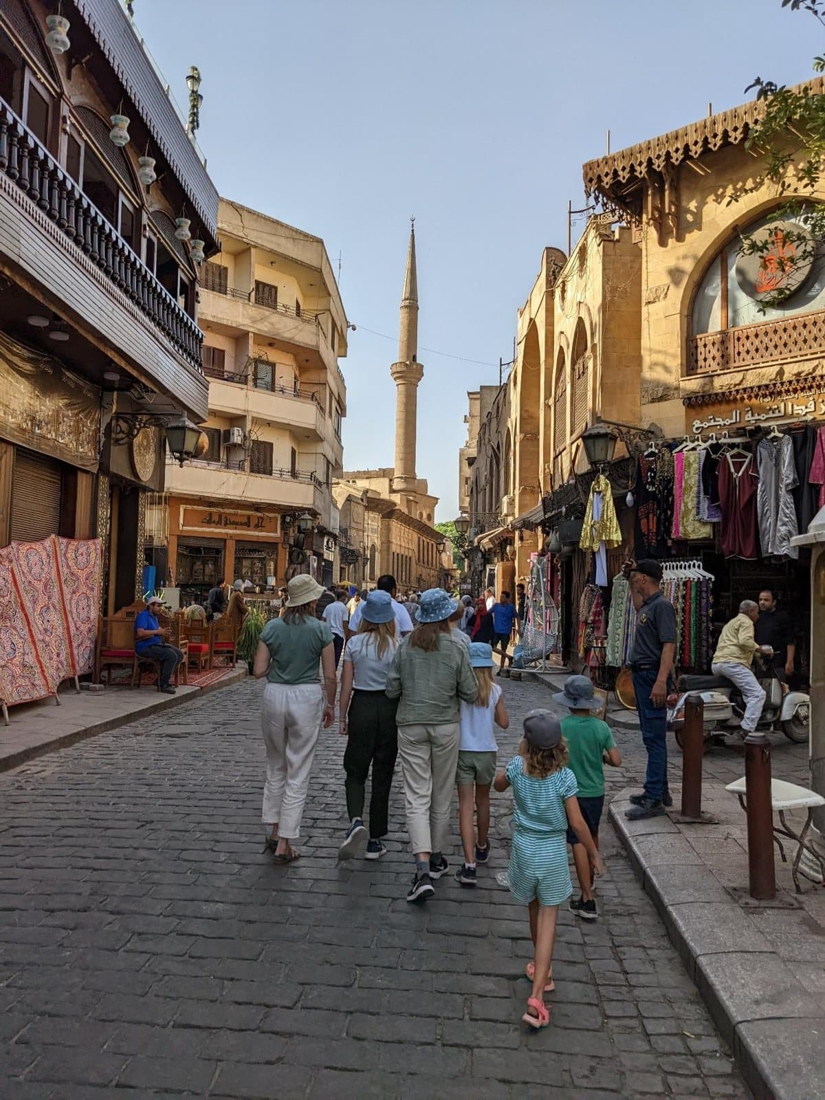 A TTH family exploring the streets of Islamic Cairo