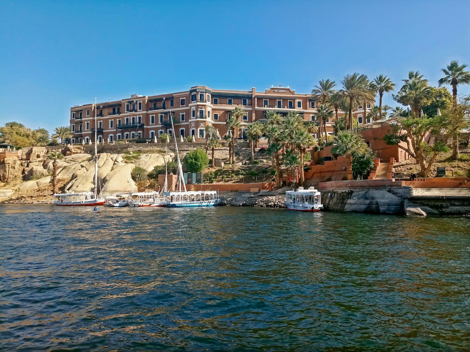 The Old Cataract hotel above the Nile in Aswan