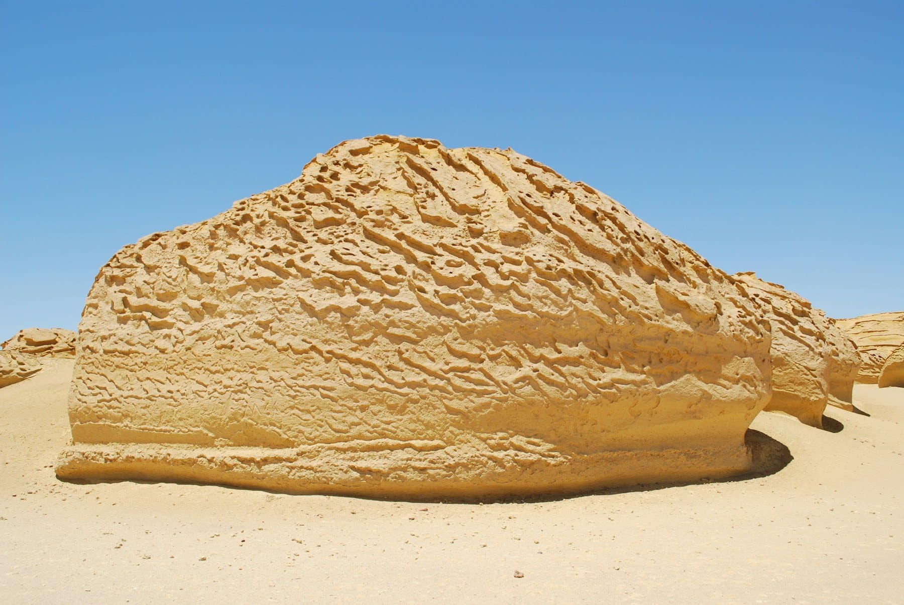 The famous mushroom rock of the White Desert
